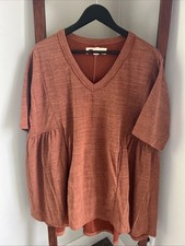 Free People Beach Rust Babydoll Dress Size XS
