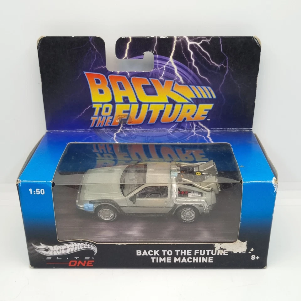 HOT WHEELS 2014 ELITE ONE BACK TO THE FUTURE DELOREAN TIME MACHINE - Image 2 of 4