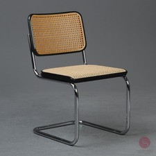 Thonet S32 Freischwinger Schwarz Bauhaus Stuhl Vintage chair tolle Patina 1980er