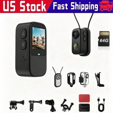 1080P Mini Action Camera Wearable Body Cam Magnetic POV Waterproof Vlog Camera