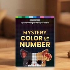 Number Painting Pixel Art Activity Book Drawing Workbook  Stress Relief