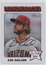 2024 Topps Heritage Short Print White Border Zac Gallen #21 1a7j