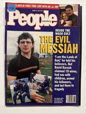 Inside Waco PEOPLE Magazine DAVID KORESH March 15, 1993 The Evil Messiah TEXAS