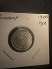 GERMANY. 1912, 1/2 Mark, Silver - Empire, Reichsadler Eagle, Munich D Toned — photo 1