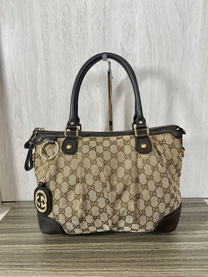 Gucci GG Diamante Interlocking Canvas Tote Bag
