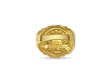14k Yellow Gold Fancy Ring, Chinese Panda Bear Coin