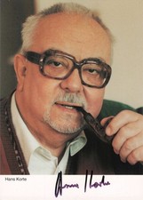 Hans Korte Autogramm original signiert Autogrammkarte Selten Rarität