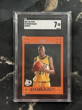 2007 Topps #2 Kevin Durant Orange Rookie Card SGC 7. rookie card picture