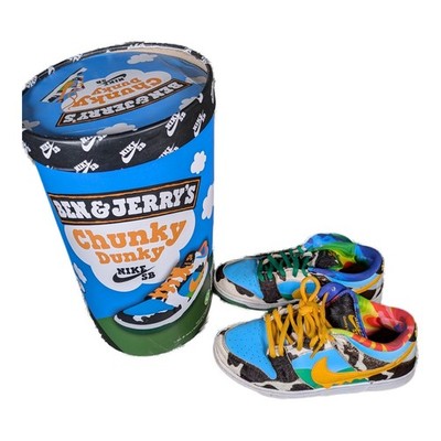 Nike SB Dunk Low Ben & Jerry's Chunky Dunky Größe UK 7 Gebraucht - Sehr Guter Zustand