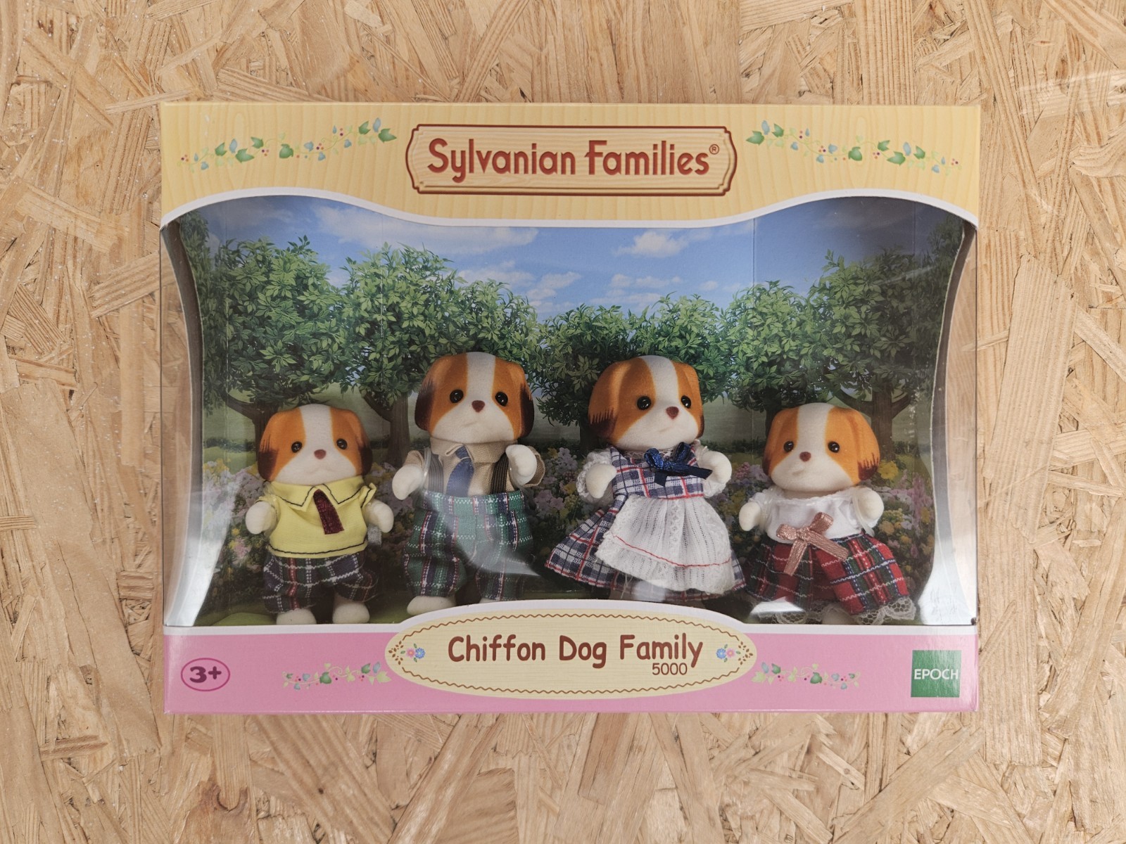 Sylvanian Families Chiffon Dog Family 5000 New Boxed Rare Retired