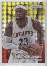 2014-15 Panini Prizm Yellow & Red Mosaic Prizm LeBron James #48 0c3