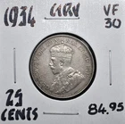 1934 Canada 25 Cents