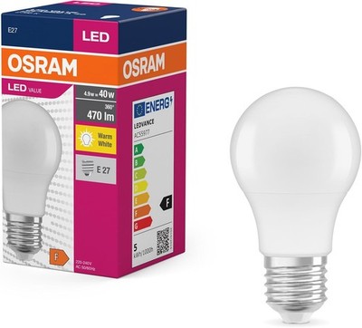 Osram LED Star Value Classic A40 E27 Warmweiß 2700K 470lm