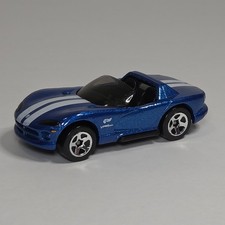1999 Hot Wheels #1006 - 1992 Dodge Viper RT/10 - Blue White Stripes - MINT Loose