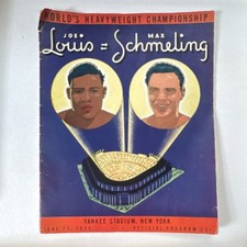 1938 Joe Louis vs Max Schmeling World's Heavyweight Championship  Program