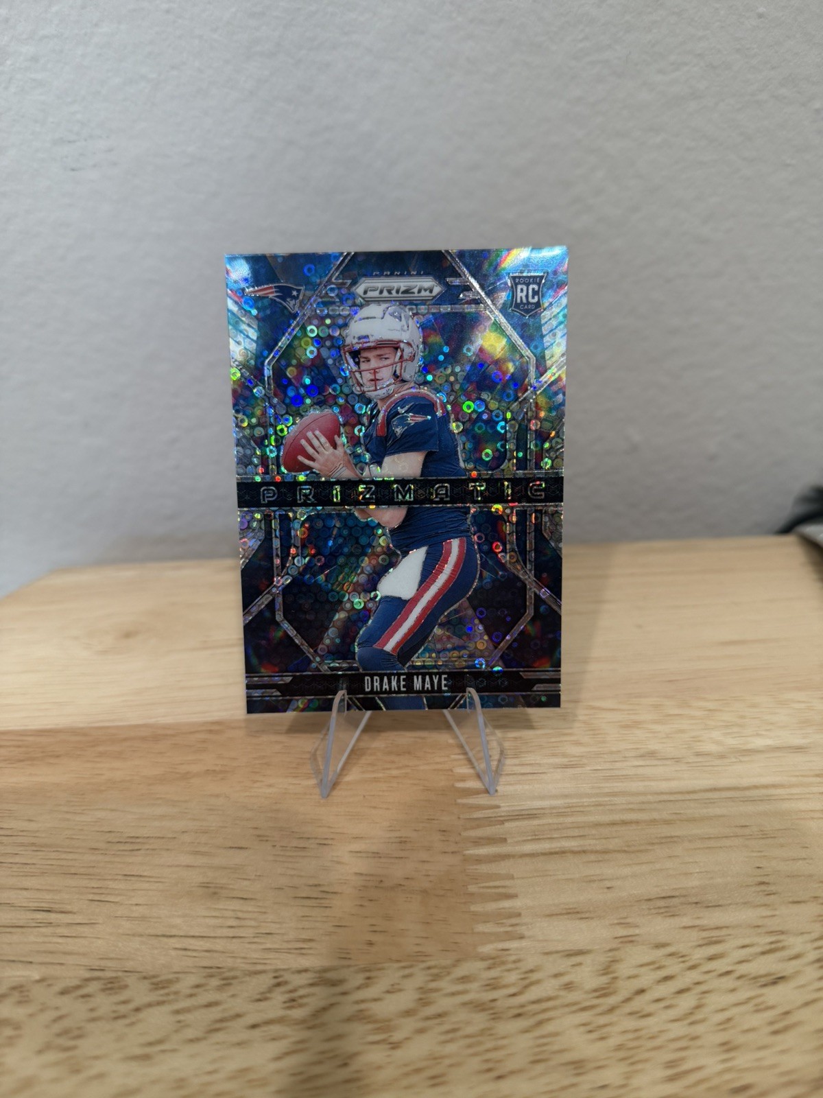 2024 Panini Prizm Prizmatic Drake Maye #2 No Huddle Prizm (RC)