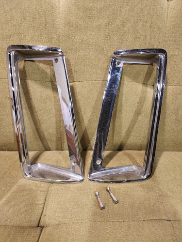 1971-1972 Cadillac Eldorado Driver Left LH Tail Light Trim Bezel Set ...