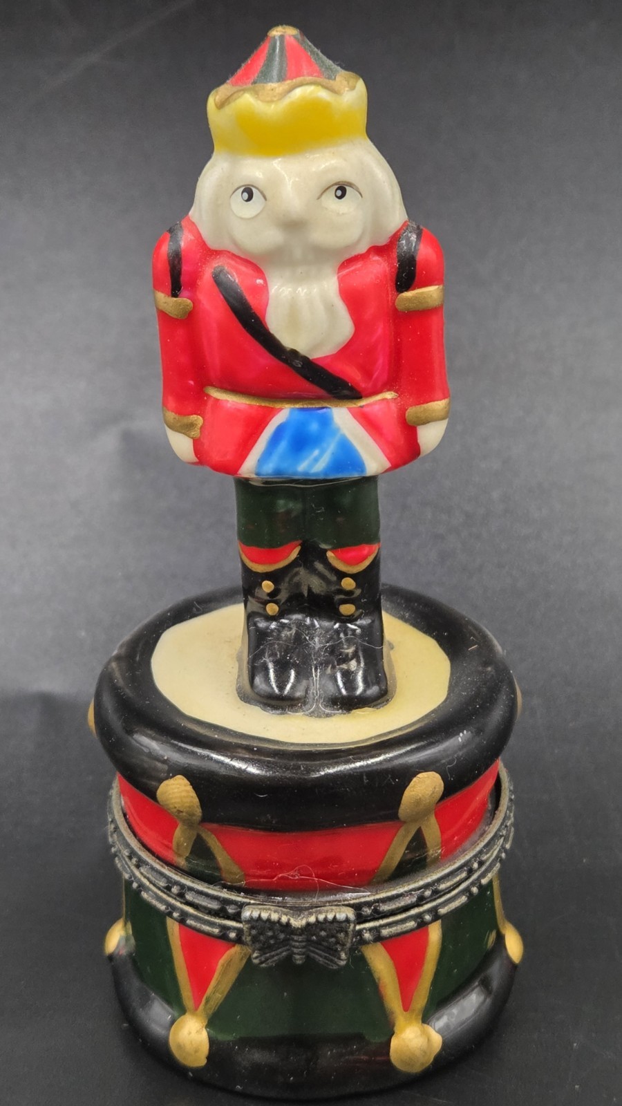 Nutcracker Trinket Box 2001 Collectable 4" Christmas 