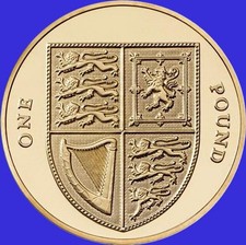 £1 Coin. 2011 ROYAL SHIELD OF ARMS ONE POUND COIN BRILLIANT UNCIRCULATED.