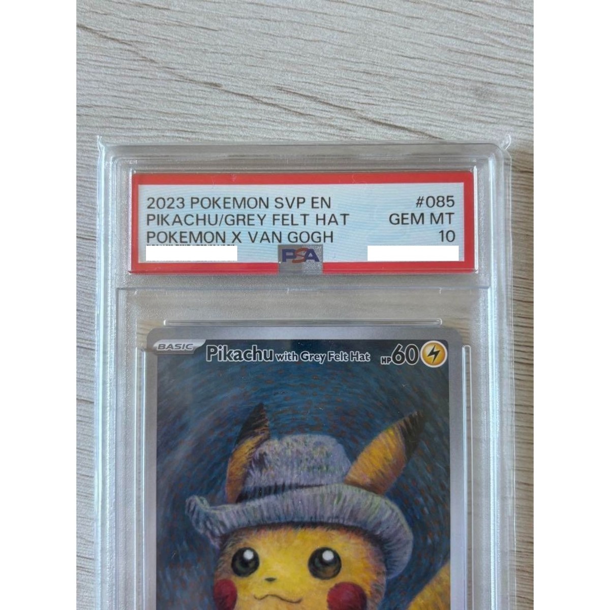 PSA 10 Van Gogh Pikachu with Grey Felt Hat SVP EN 085 Promo