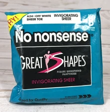 No Nonsense Great Shapes Size B Off White A24 Pantyhose Med-Tall
