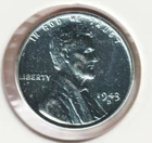 1943 WWII Lincoln Wheat Steel Penny Collectible US Collection Very Good War Coin