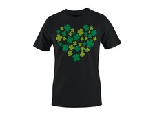 Shamrock Heart Lucky Clover St. Patricks Day Design Women's T-shirt
