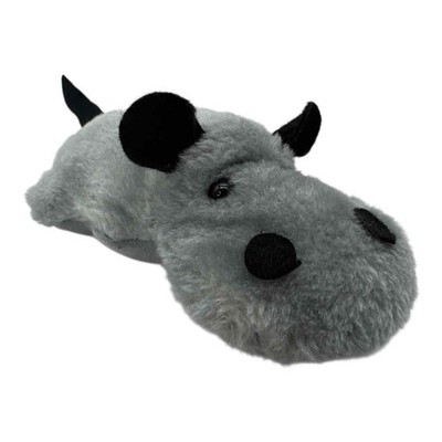 Vintage America Wego 7.5'' Hippopotamus Plush Stuffed Animal Felt Accents 1980s