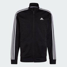 adidas men Essentials Warm-Up 3-Stripes Track Jacket