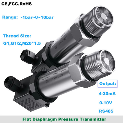 #ad #ad 4 20mA Flat Diaphragm Pressure Transmitter 250mbar 500mbar 10Mpa 30kpa Sensor $119.91