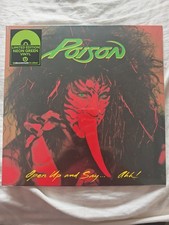 POISON OPEN UP AND SAY AHH 12"NEON GREEN VINYL LP NEW&SEALED