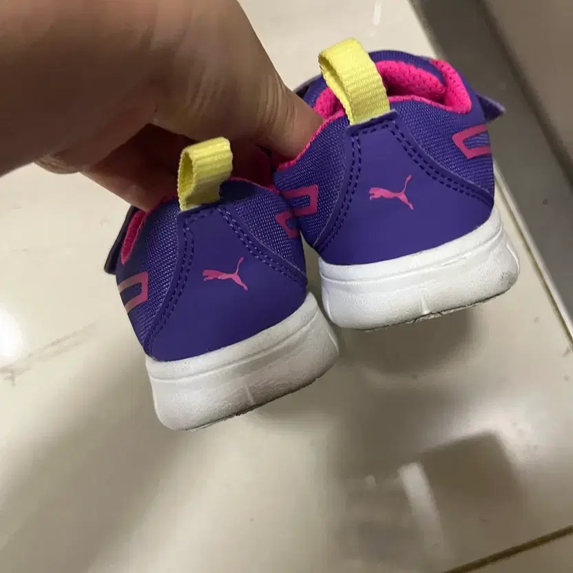 Puma Children's Sneakers, Purple & Pink, Size 160 thumbnail 4