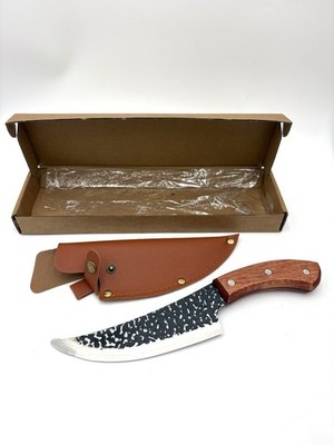 MAYiT Meat Cleaver Knife, 6 inch Stainless Steel Kitchen Slicing, Chef, Boning