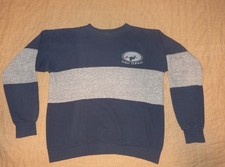 Vintage 90  s LAKE TAHOE Collegiate Pacific Sweatshirt Blue Gray Soft Short Large