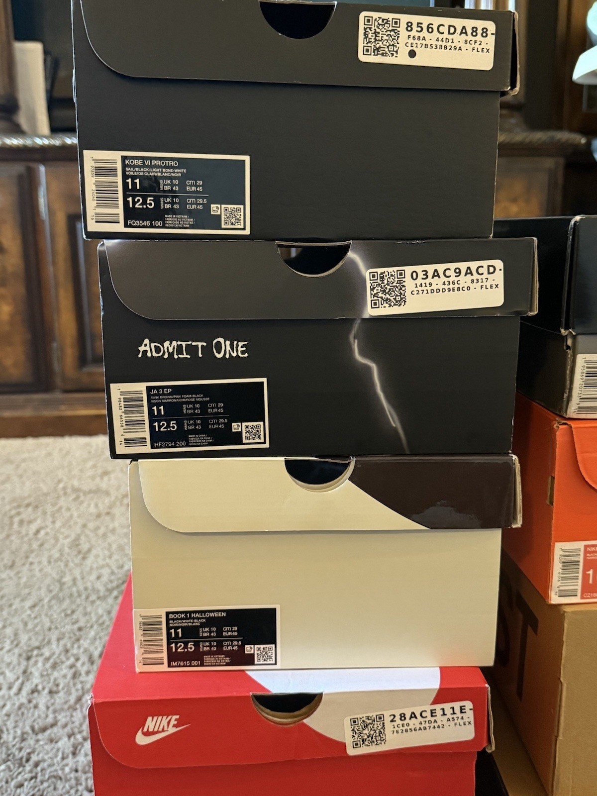 Lot 9 Sneakers Nike Jordan adidas Men's Athletic Shoes Air Jordan Yeezy Boost  thumbnail 17