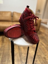 Christian Louboutin Lou Spikes 2 High Red for sale | eBay