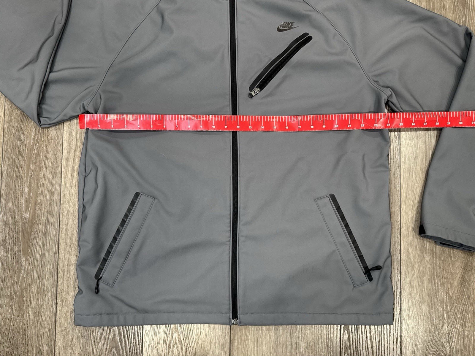 NIKE Gray FULL ZIP Performance Jacket Fitness Run… - image 6