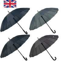 Umbrella Classic Large Umbrellas Strong Windproof Stormproof NEW