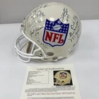 Johnny Unitas Joe Namath Len Dawson Hall Of Fame Multi Signed NFL Helmet JSA COA