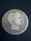 1914 D Barber Quarter Dollar 25C Cents Coin Silver