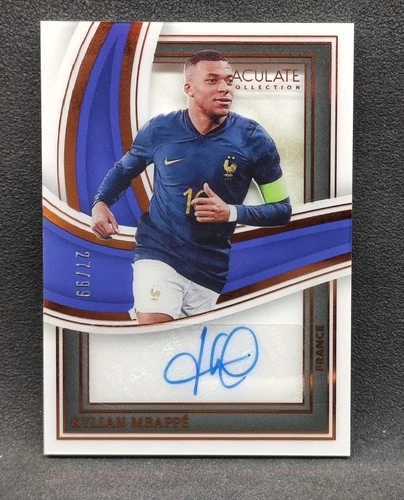 2023-24 Panini Immaculate Kylian Mbappe Shadowbox Auto /99