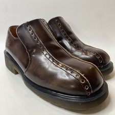 Vintage Dr Martens 8294 Brown Patent Leather Shoes Sz 11 UK10 Made in England