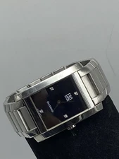 Men's ESQ Swiss Diamond 28mm Tank Case Stainless Steel Watch