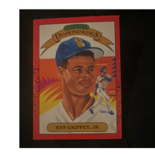 Donruss 1990 Diamond Kings Ken Griffey Jr #4 Seattle Mariners Baseball Card