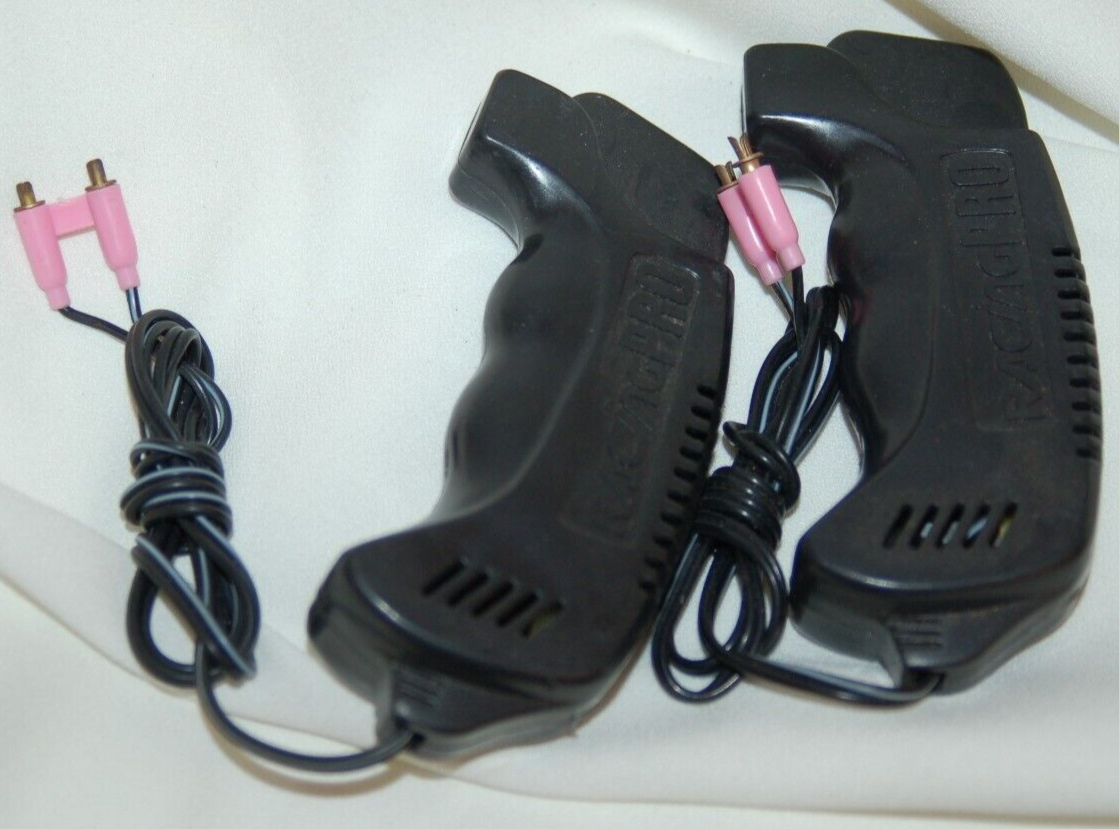 Vintage Black Plunger Slot Car Controller with 2-Prong Plug for Pro Racing