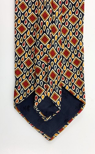 Brooks Brothers Herren-Krawatte. Mehrfarbiges Diamant- & Tränenmuster. Seide sehr guter Zustand! - Bild 5 von 5