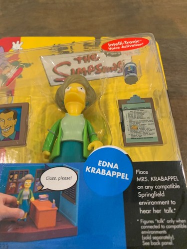 I Simpson WOS Interactive Series 7 - Edna Krabappel - Playmates - 2001 NUOVO - Foto 7 di 7