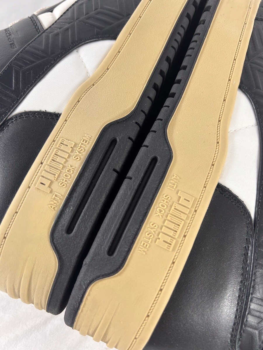 PUMA X MCM Slipstreram Low Court Black & White Leather Sneakers Made in Italy PUMA X MCM Slipstreram Low Court Black & White Leather  main image 2