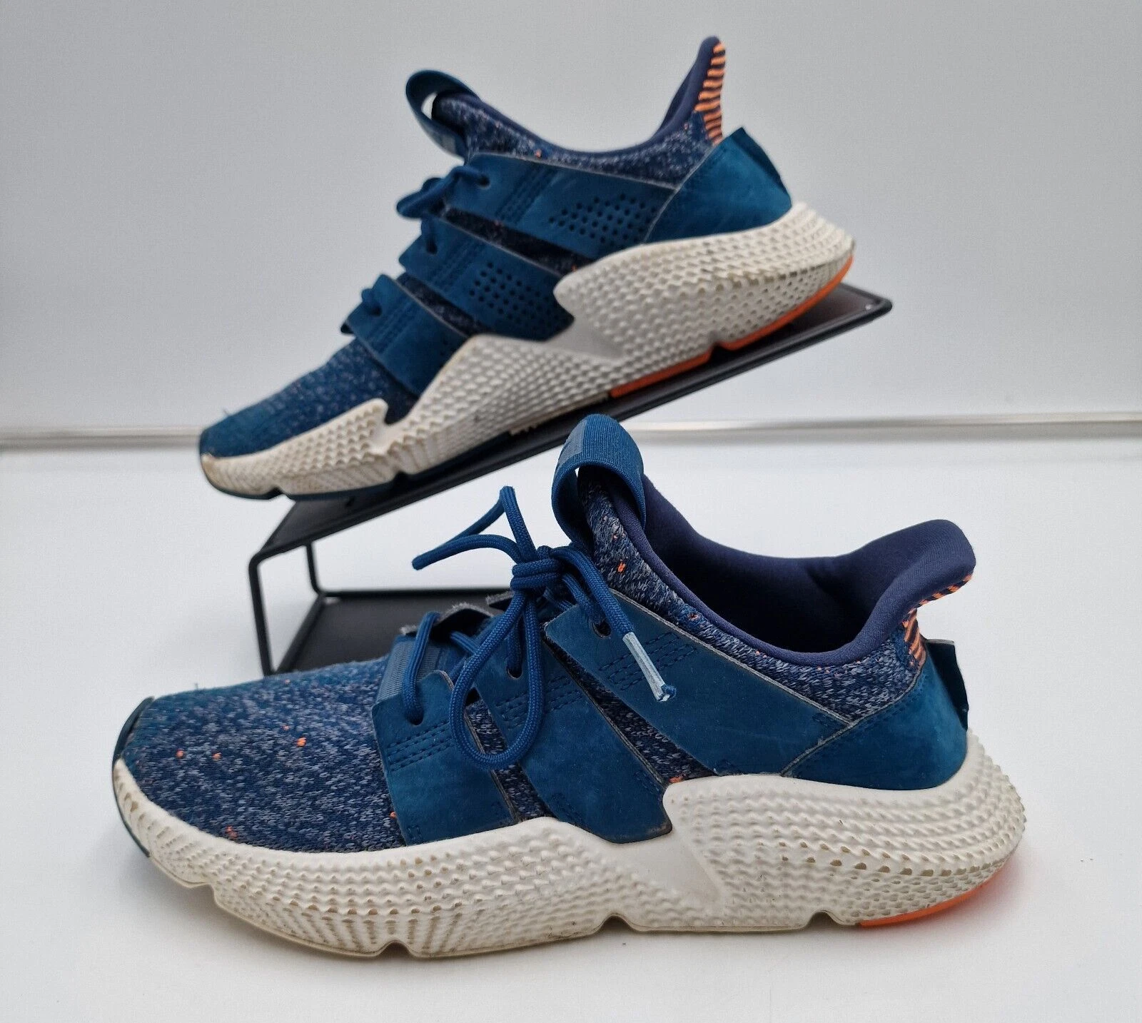 Adidas Prophere scarpe da ginnastica blu arancione e bianco UK 6