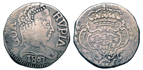 *** PORTUGUESE INDIA GOA *** SILVER RUPIA *** 1801 *** NICE GRADE *** d4